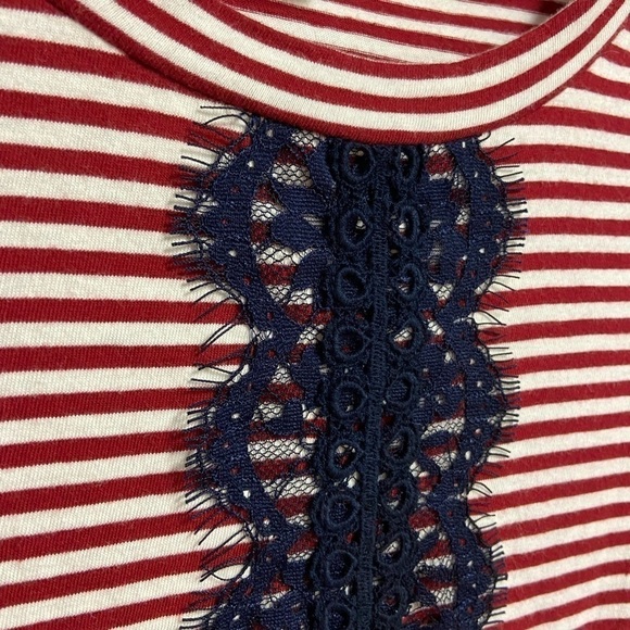 J. Crew red, white stripe long-sleeve jersey, Small - Picture 5 of 10